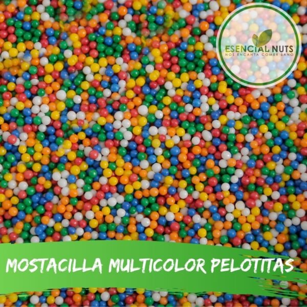 Mostacilla multicolor pelotitas